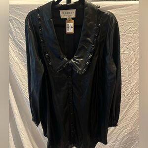 Promesa Black Leather Dress/Tunic
